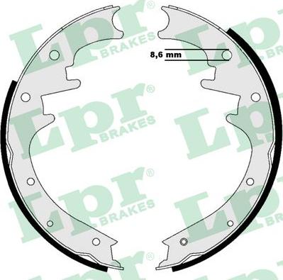 LPR 07205 - Set saboti frana www.parts5.com