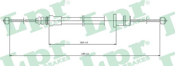 LPR C0994B - Cable, parking brake www.parts5.com