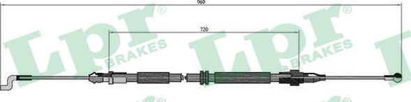 LPR C0973B - Seilzug, Feststellbremse www.parts5.com