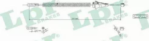 LPR C0577B - Cable, parking brake www.parts5.com