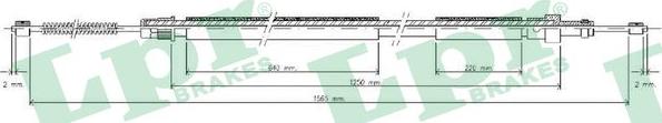 LPR C0617B - Vaijeri, seisontajarru www.parts5.com