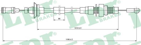 LPR C0005A - Тросик газа www.parts5.com