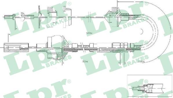 LPR C0012C - Clutch Cable www.parts5.com