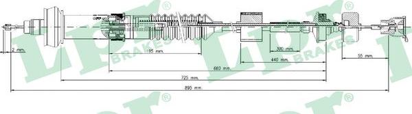 LPR C0028C - Clutch Cable www.parts5.com