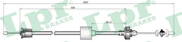 LPR C0192C - Clutch Cable www.parts5.com