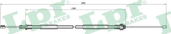 LPR C0105B - Cable, parking brake www.parts5.com