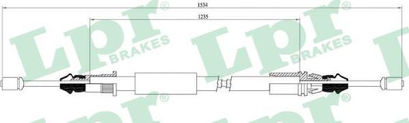 LPR C0108B - Cable, parking brake www.parts5.com