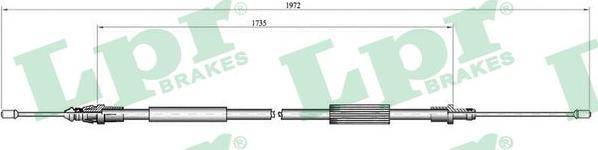 LPR C0107B - Cable, parking brake www.parts5.com