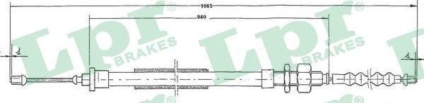 LPR C0114B - Cable, parking brake www.parts5.com