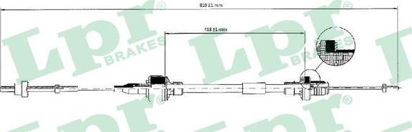 LPR C0128C - Clutch Cable www.parts5.com