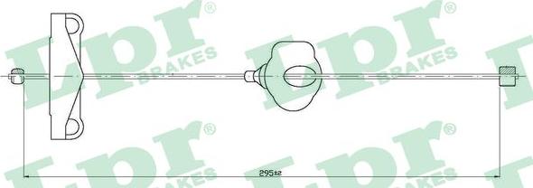 LPR C0261B - Cable, parking brake www.parts5.com