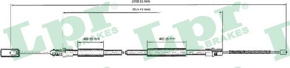 LPR C0211B - Tel halat, el freni www.parts5.com