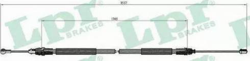 LPR C0750B - Vaijeri, seisontajarru www.parts5.com