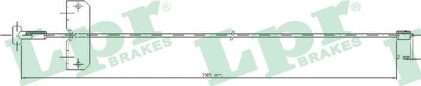 LPR C0751B - Seilzug, Feststellbremse www.parts5.com