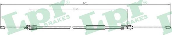 LPR C1001B - Żażné lanko parkovacej brzdy www.parts5.com