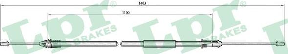 LPR C1002B - Żażné lanko parkovacej brzdy www.parts5.com