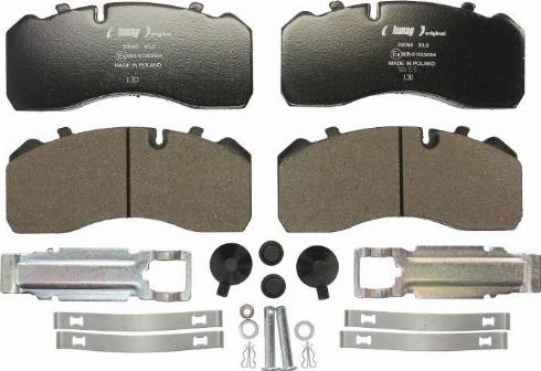 Lumag 29095 00 901 10 - Brake Pad Set, disc brake www.parts5.com