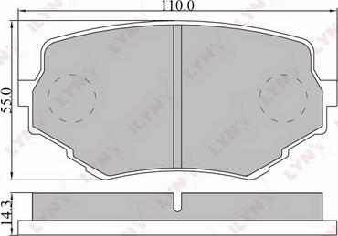 DJ Parts BP1097 - Brake Pad Set, disc brake www.parts5.com