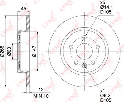 Maxgear 19-2333 - Brake Disc parts5.com