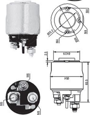 Magneti Marelli 940113050570 - Elektromagnetický spínač, startér www.parts5.com