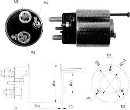 Magneti Marelli 940113050065 - Solenoid Switch, starter www.parts5.com