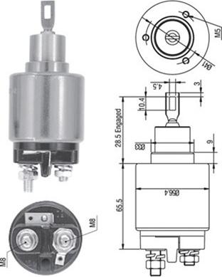 Magneti Marelli 940113050128 - Interruptor magnético, estárter www.parts5.com