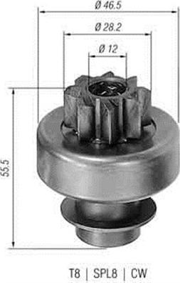 Magneti Marelli 940113020130 - Pinion, starter www.parts5.com