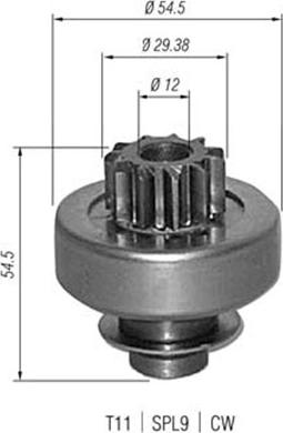 Magneti Marelli 940113020347 - Pastorek, zaganjalnik www.parts5.com