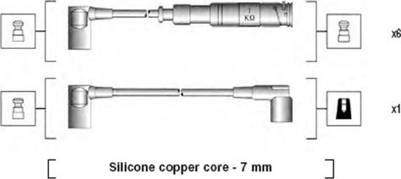 Magneti Marelli 941115110655 - Ignition Cable Kit parts5.com