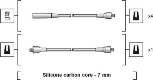Magneti Marelli 941318111231 - Ignition Cable Kit www.parts5.com