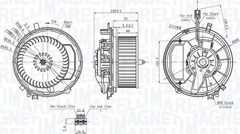 Magneti Marelli 069412245010 - Kalorifer motoru www.parts5.com