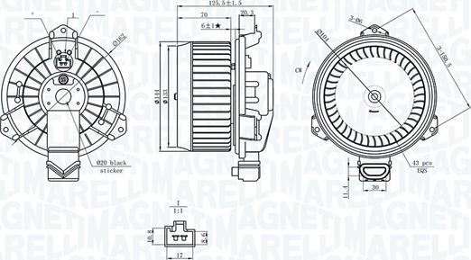 Magneti Marelli 069412749010 - Ventilador habitáculo www.parts5.com