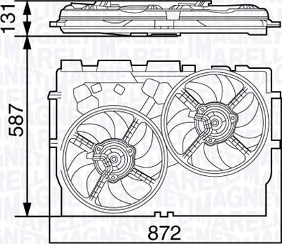 Magneti Marelli 069422582010 - Fan, radiator www.parts5.com