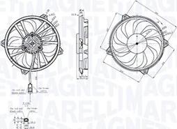 Magneti Marelli 069422855010 - Fan, radiator www.parts5.com