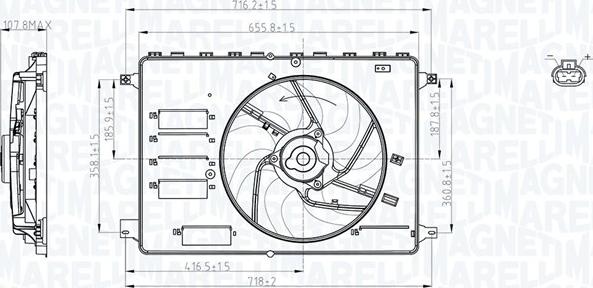 Magneti Marelli 069422761010 - Ventilateur, refroidissement du moteur www.parts5.com