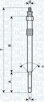 Magneti Marelli 062900024304 - Glow Plug www.parts5.com