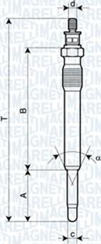 Magneti Marelli 062900001304 - Vzigalne svecke parts5.com