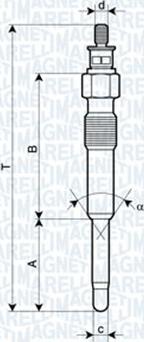 Magneti Marelli 062900007304 - Svjećica www.parts5.com