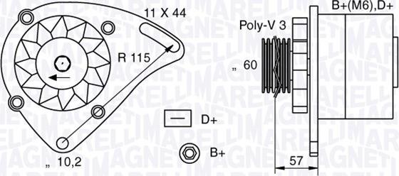 Magneti Marelli 063321173010 - Generátor www.parts5.com