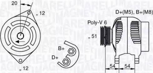 Magneti Marelli 063321839010 - Generator / Alternator www.parts5.com