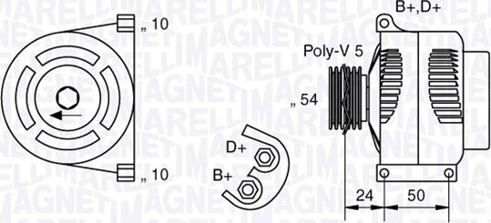 Magneti Marelli 063377027010 - Generaator www.parts5.com