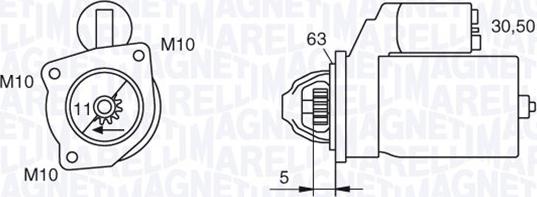 Magneti Marelli 063280036010 - Önindító www.parts5.com