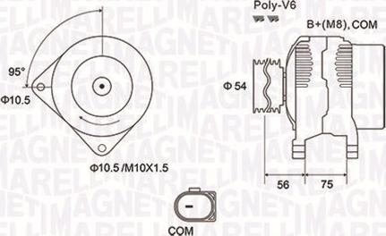 Magneti Marelli 063731904010 - Alternator parts5.com