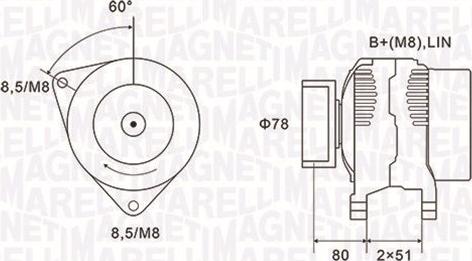 Magneti Marelli 063731919010 - Alternador www.parts5.com