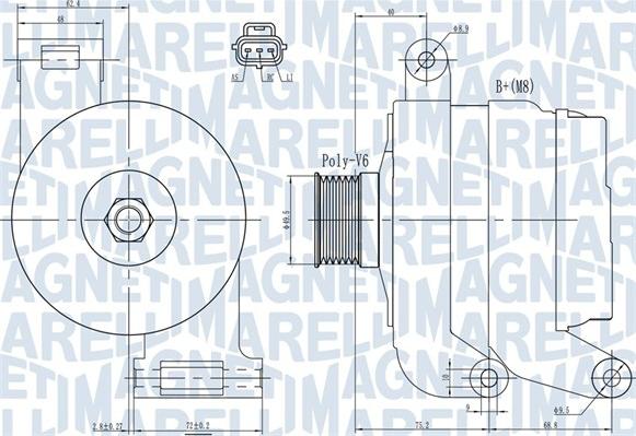 Magneti Marelli 063731931010 - Alternator parts5.com