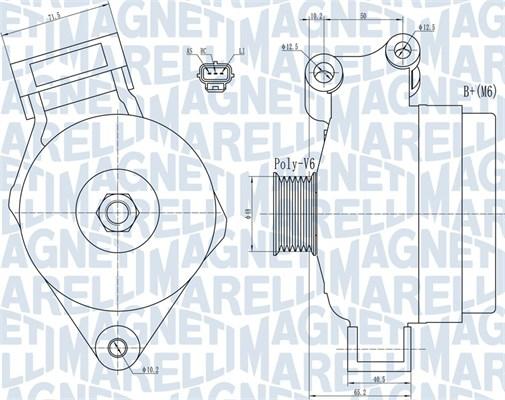 Magneti Marelli 063731925010 - Alternator www.parts5.com