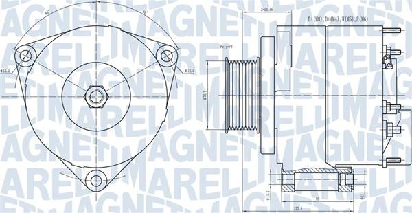 Magneti Marelli 063731593010 - Generator / Alternator www.parts5.com