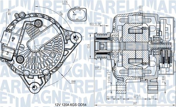 Magneti Marelli 063731545910 - Generator / Alternator www.parts5.com