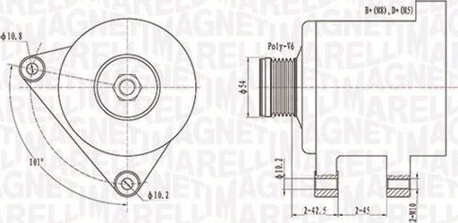 Magneti Marelli 063731553010 - Alternador www.parts5.com