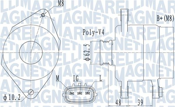 Magneti Marelli 063731517010 - Alternatör www.parts5.com